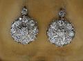 Antique Diamond Cluster Earrings Antique Diamond Cluster Earrings